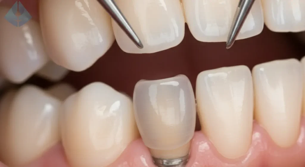 Custom porcelain crown for smile restoration NJ