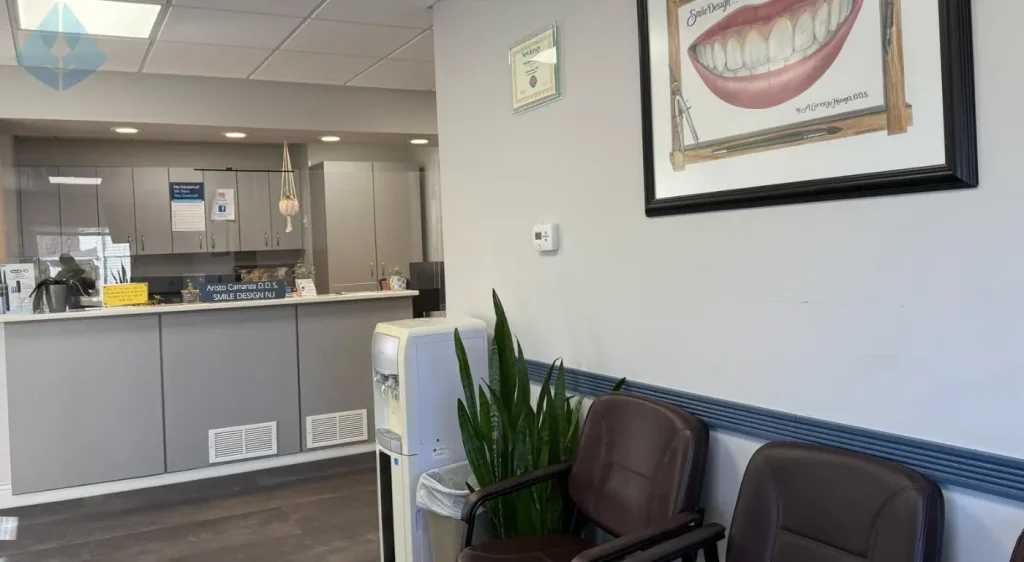 Comfortable waiting area at Smile Design NJ, premier implant dentist near Summit NJ