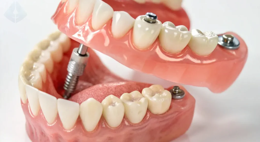 A custom-milled full-arch zirconia bridge for fixed implant dentures in Westfield, NJ
