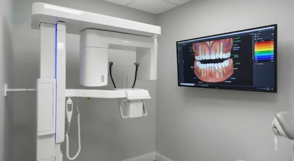 A 3D CBCT scanner representing advanced dental implant technology NJ safety.
