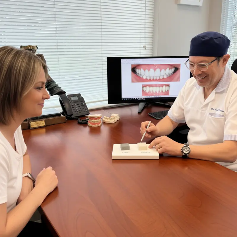 Dr. Carranza and team during a digital smile design session