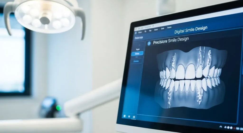 Digital Smile Design screen displayed during a Smile Makeover Consultation