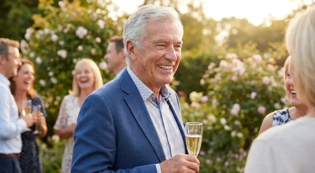Confident man smiling after receiving Full Mouth Dental Implants
