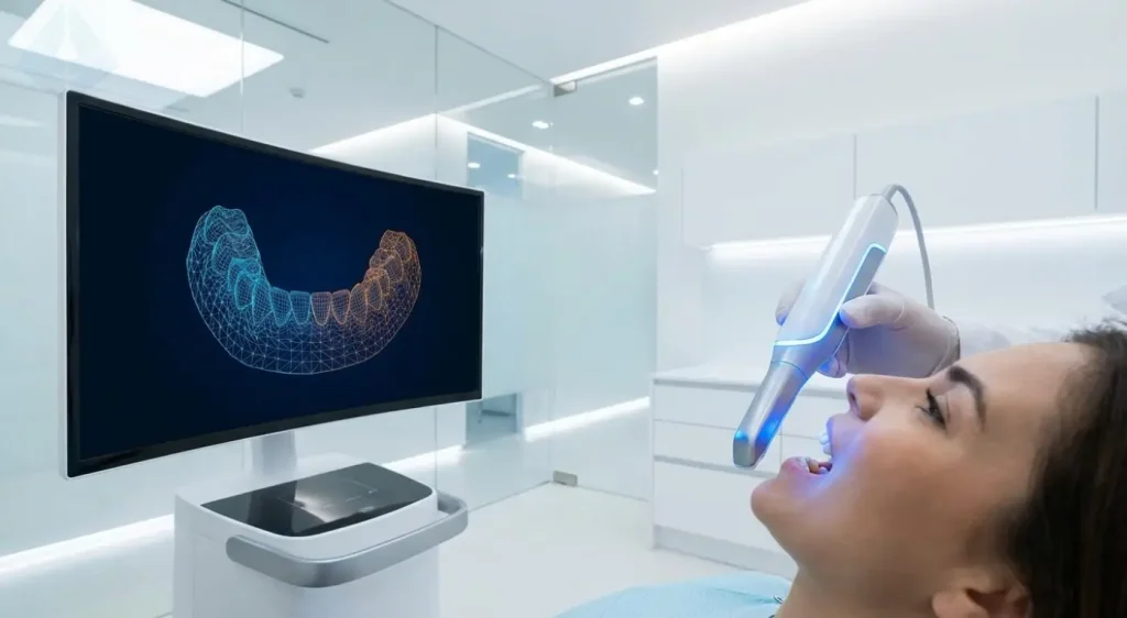 3D intraoral scanner used for digital impressions at Smile Design NJ.