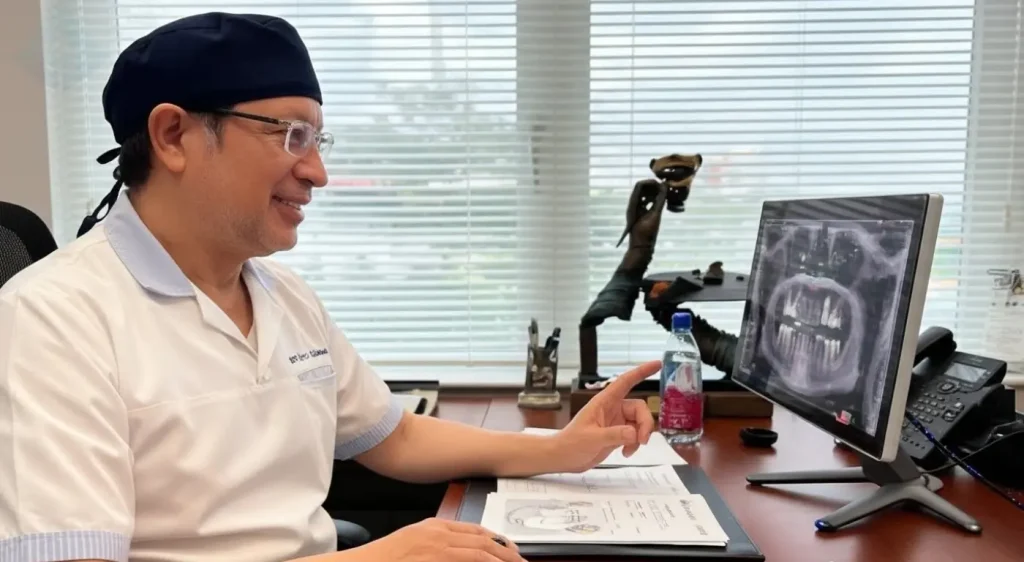 Dr Carranza using digital technology as a Cosmetic Dentist Westfield NJ