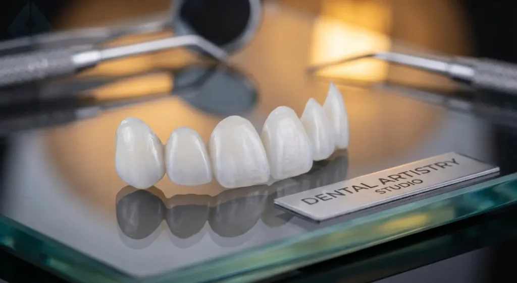 Custom porcelain veneers created by a Cosmetic Dentist Westfield NJ